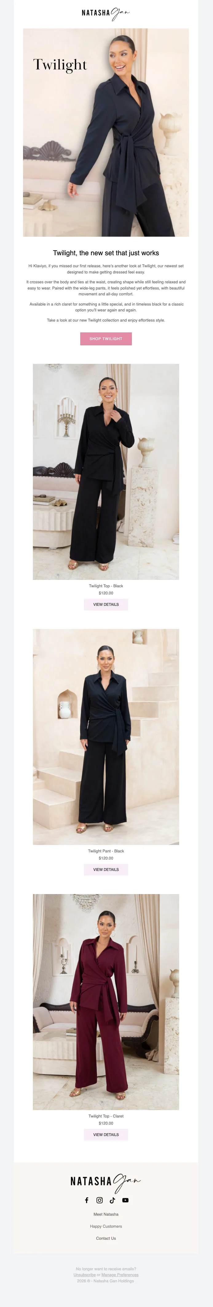 Natasha Gan email template